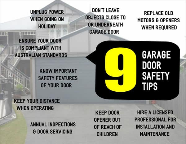 9 Garage Door Safety Tips